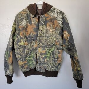 Redhead Boys Large Camo Coat Brown Green Tan Real Tree Warm Comfy Fall Hunting